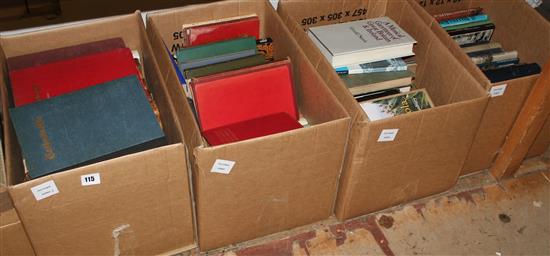 4 boxes of books